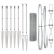 Set de Stâlpi pentru Gard Set de 2 Oțel galvanizat 10 x 1 m GartenMobel Dekor