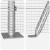 Set țeavă pentru gard 10 x 0.5 m Set de 2 Oțel galvanizat GartenMobel Dekor