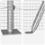 Împrejmuire Sudată cu 13 Posturi Flanșate 1x50 m Oțel Galvanizat GartenMobel Dekor