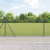 Set de Stâlpi de Gard Gri Set de 2 Gri Metal, PVC 10 x 1 m GartenMobel Dekor