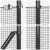 Set de Stâlpi de Gard Gri Set de 2 Gri Metal, PVC 10 x 1 m GartenMobel Dekor