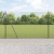 Set Stâlpi pentru Gard Set de 2 Gri Metal, PVC 25 x 1.5 m GartenMobel Dekor