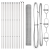 Set de Împrejmuire Set de 2 Oțel Galvanizat 25 x 1 m GartenMobel Dekor