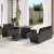 Set de 8 Piese de Sofa de Grădină cu Perne Negru Ratan Acacia GartenMobel Dekor