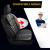 Set Huse Scaune Auto Panda Uludag, material textil cu piele ecologica, cu fermoare pentru bancheta rabatabila, negru cu gri, 11 piese Automobile ProTravel