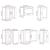 Set dulap de bucătărie 11 piese „Porto” stejar artizanal lemn GartenMobel Dekor