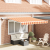 Marcheta retractabilă manuală cu LED galben și portocalie 300x250 cm GartenMobel Dekor