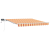 Marcheta retractabilă manuală cu LED galben și portocalie 300x250 cm GartenMobel Dekor
