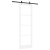 Set Ușă Glisantă  cu Accesorii Alb 78x232 cm Lemn Solid de Pin GartenMobel Dekor