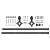 Set Ușă Glisantă  cu Accesorii Alb 78x232 cm Lemn Solid de Pin GartenMobel Dekor