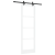 Set Ușă Glisantă  cu Accesorii Alb 78x232 cm Lemn Solid de Pin GartenMobel Dekor