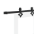 Ușă glisantă  cu set de hardware Alb 83x232 cm Lemn masiv Pin GartenMobel Dekor