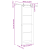 Ușă glisantă  cu set de hardware Alb 83x232 cm Lemn masiv Pin GartenMobel Dekor