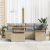 Set de Dining pentru Grădină 6 Piese cu Perne Bej Poli Ratan Acacia GartenMobel Dekor