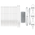 Gard Euro cu 7 Stâlpi cu Spike 1x10 m Oțel Galvanizat GartenMobel Dekor