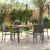 Set de dining pentru grădină  cu 5 piese Poliratan negru GartenMobel Dekor
