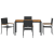 Set de dining pentru grădină  cu 5 piese Poliratan negru GartenMobel Dekor
