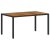 Set de dining pentru grădină  cu 5 piese Poliratan negru GartenMobel Dekor