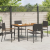 Set de dining pentru grădină  cu 5 piese Poliratan negru GartenMobel Dekor