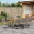 Set grădină  9 piese gri poliratan GartenMobel Dekor