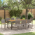 Set grădină  9 piese gri poliratan GartenMobel Dekor