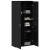 Highboard Stejar Negru 80x35x180 cm Lemn prelucrat GartenMobel Dekor