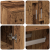 Buffet Lemn Uzat 80x39x178 cm Lemn Inginerie GartenMobel Dekor