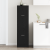 Cabinet apotecar din lemn negru 40x41x144.5 cm GartenMobel Dekor