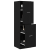 Cabinet apotecar din lemn negru 40x41x144.5 cm GartenMobel Dekor