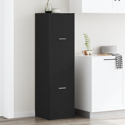 Cabinet apotecar din lemn negru 40x41x144.5 cm GartenMobel Dekor