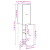 Dulap apothecary Stejar Negru 40x41x174.5 cm Lemn stratificat GartenMobel Dekor
