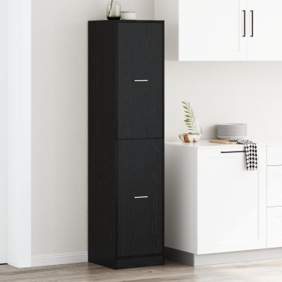 Dulap apothecary Stejar Negru 40x41x174.5 cm Lemn stratificat GartenMobel Dekor