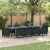 Masă de Grădină Antracit 350x100x73 cm Poli Ratan GartenMobel Dekor