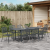 Set de mobilă pentru hol  9 piese oțel antracit GartenMobel Dekor