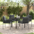 Set de 3 Negru, Gri Închis Rattan PE Standard Robust GartenMobel Dekor