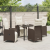 Set de dining de grădină 5 piese cu perne maro ratan poli GartenMobel Dekor