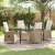 Set de dining pentru grădină 5 piese cu perne Bej Poliratan GartenMobel Dekor