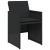 Set de dining pentru grădină 5 piese cu perne Rattan Poli negru GartenMobel Dekor