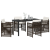 Set de dining pentru grădină cu 5 piese și perne Maro Ratan Poli GartenMobel Dekor