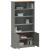 Bibliotecă „VIGO”, gri, 85x35x170 cm, lemn masiv de pin GartenMobel Dekor