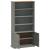 Bibliotecă „VIGO”, gri, 85x35x170 cm, lemn masiv de pin GartenMobel Dekor