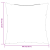 Perne decorative 4 buc Roz 60x60 cm Fabric GartenMobel Dekor