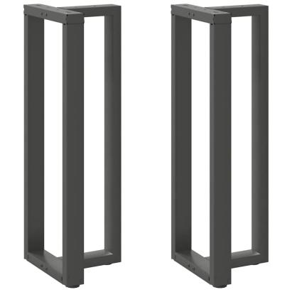 Picioare de masă de bar în formă de T, 2 buc., antracit, 40x35x(110-111) cm, oțel GartenMobel Dekor