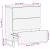 Dulap lateral 60x33.5x75 cm din lemn solid de mango GartenMobel Dekor