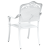 Set scaune de grădină, 2 buc., alb, aluminiu turnat GartenMobel Dekor