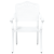 Set scaune de grădină, 2 buc., alb, aluminiu turnat GartenMobel Dekor