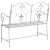 Bancă Alb Metal 104 x 54 x 93 cm Durabilă Bancă de exterior GartenMobel Dekor