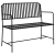 Bancă de exterior Neagră Metal Standard Durabilă GartenMobel Dekor