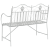 Bancă Alb Metal 103.5 x 59 x 89 cm Super durabilă GartenMobel Dekor