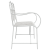 Bancă Alb Metal 103.5 x 59 x 89 cm Super durabilă GartenMobel Dekor
